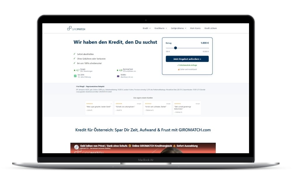 Giromatch Kredit Erfahrung